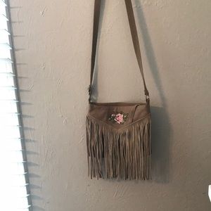 Small American Eagle fringe purse